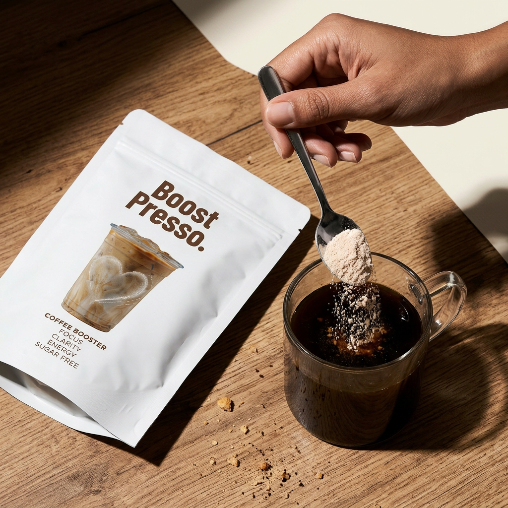 Coffee Booster Enriched With L-Theanine For Calm Focus & Crash-Free Energy